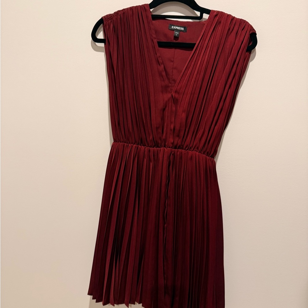 Express Deep Red Mini Dress